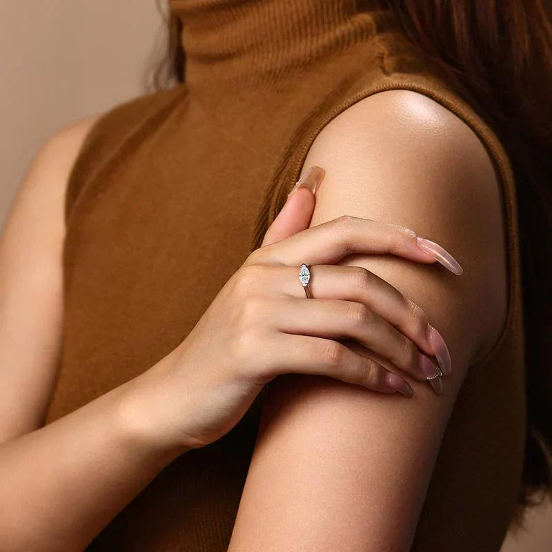 Hailey Playa Thin Ring | White Gold