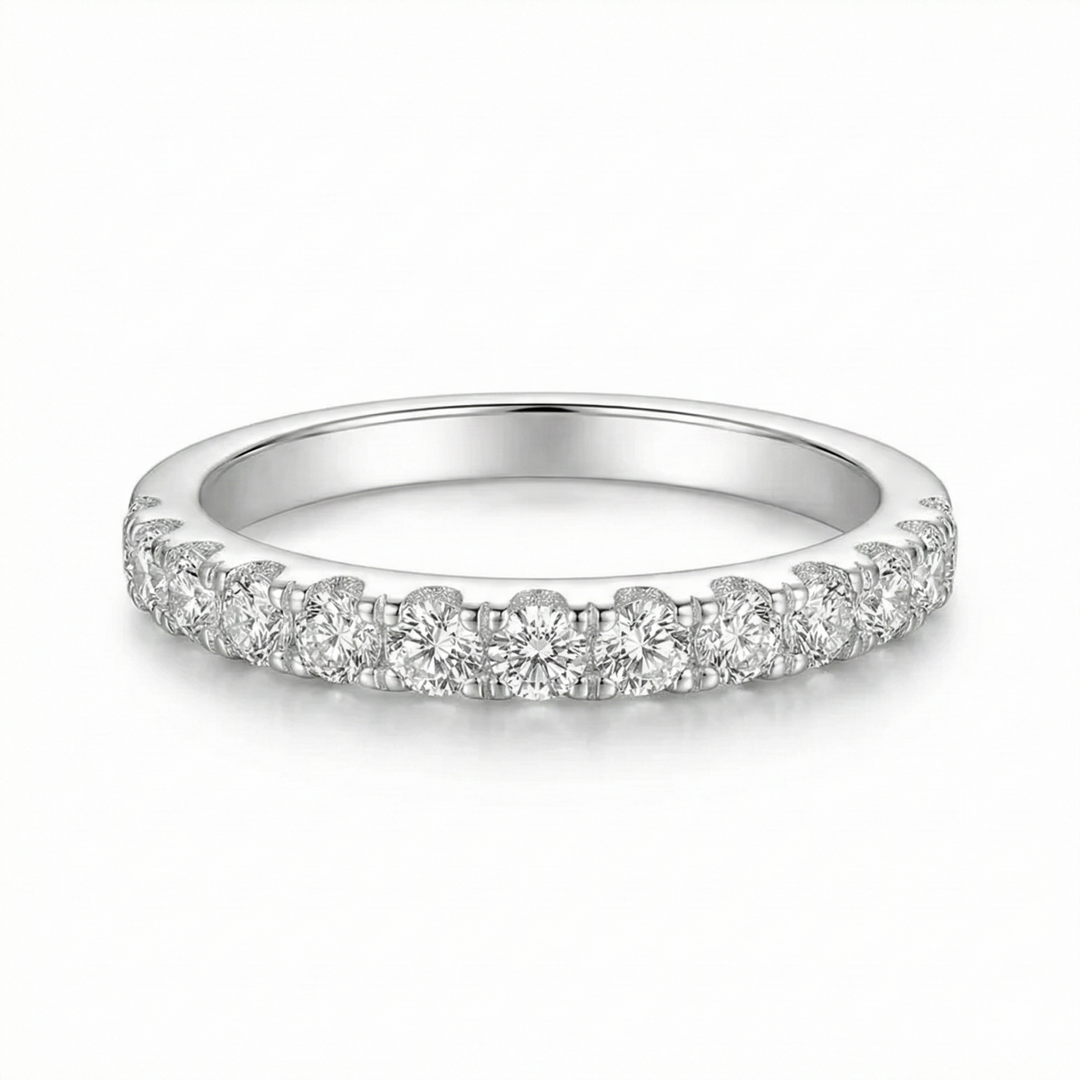Moissanite Wedding Band | Gold