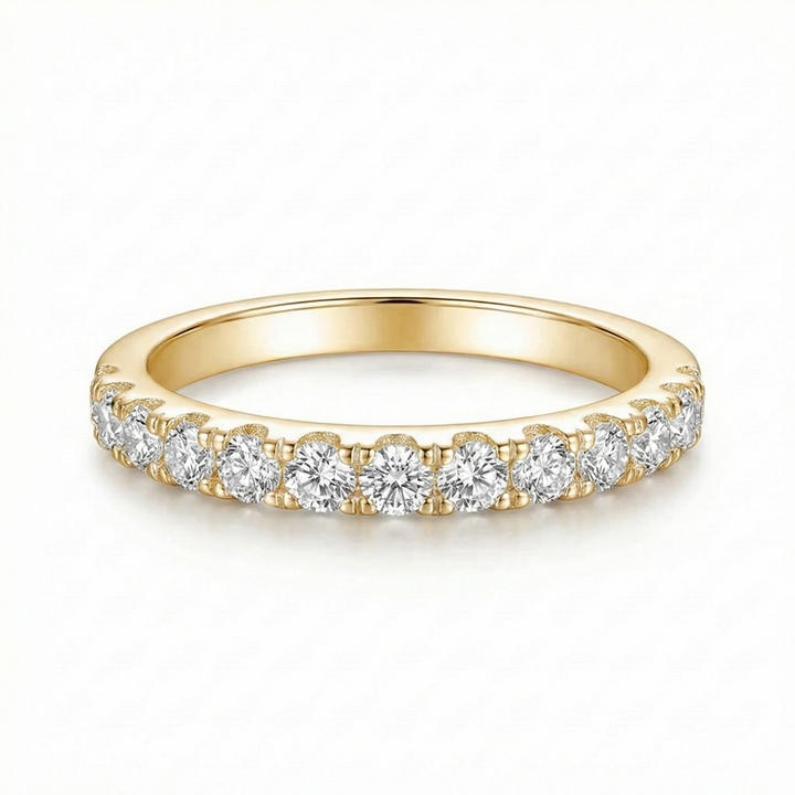 Moissanite Wedding Band | Gold